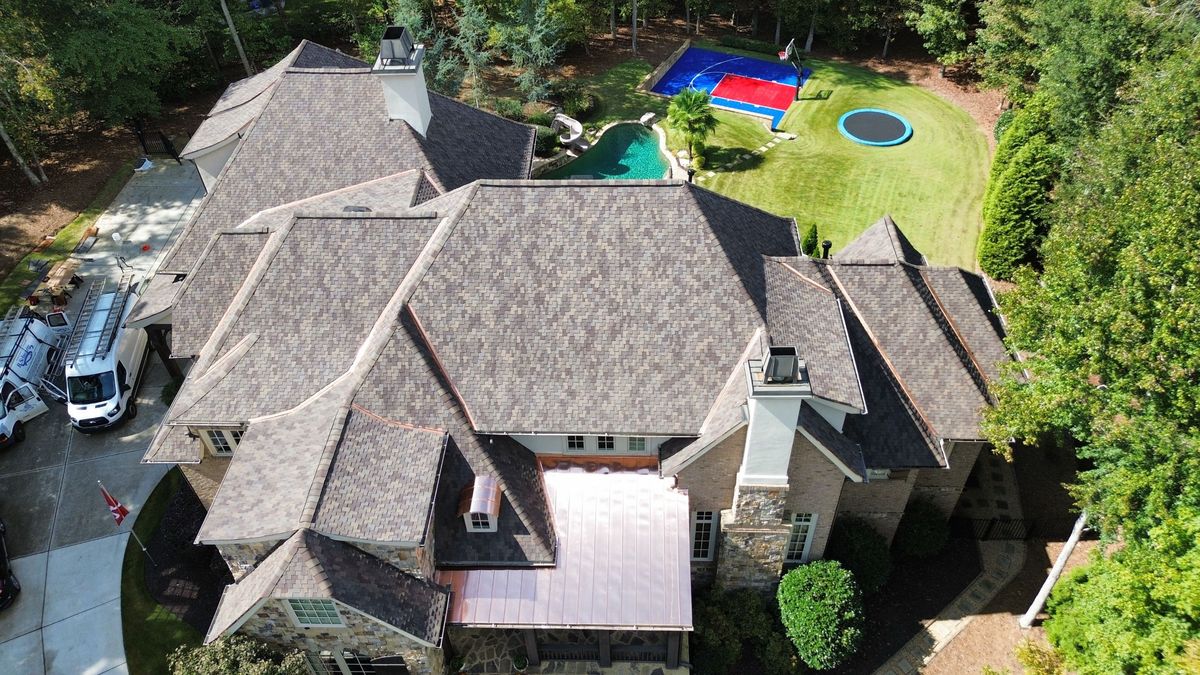 CertainTeed Presidential Shake Autumn Blend luxury roof installation