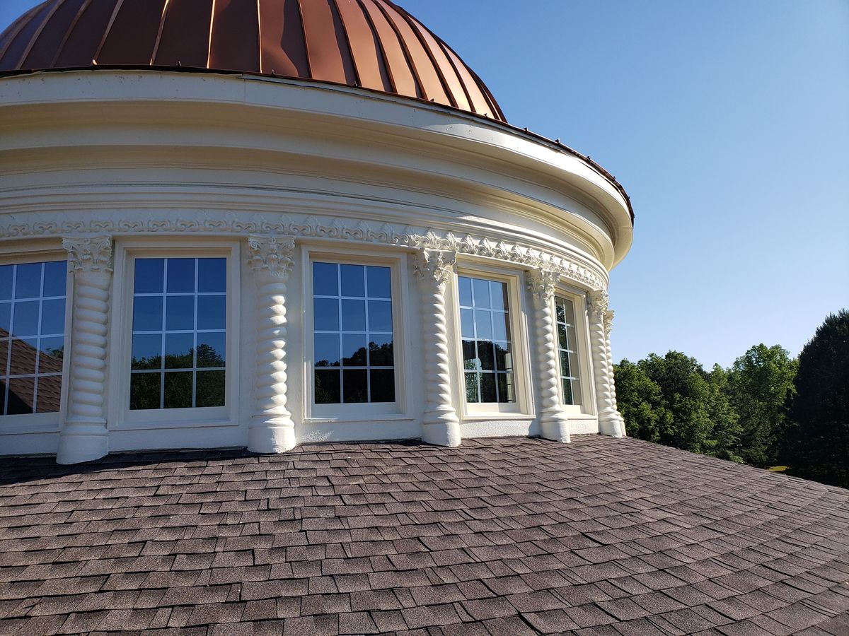Large estate roof replacement — GAF Timberline HDZ Mission Brown installation