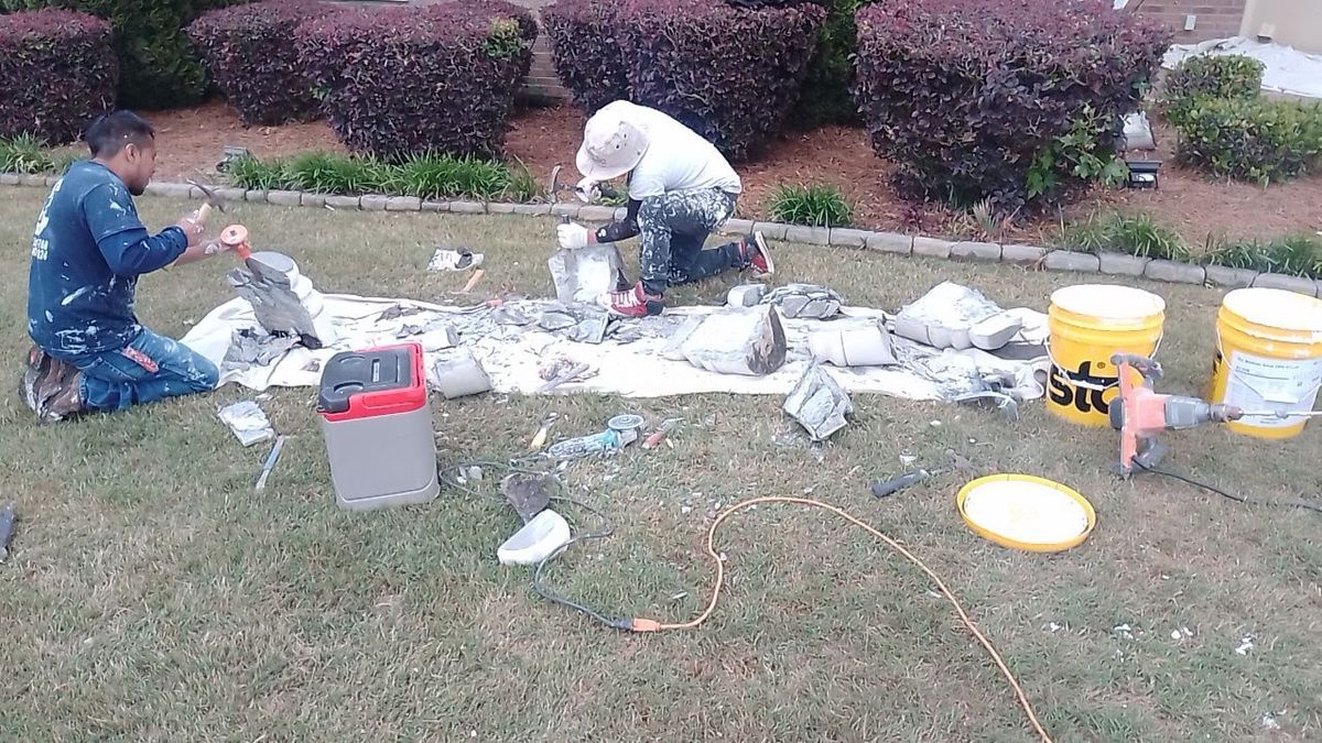 Estate roof replacement progress — drone overhead documentation